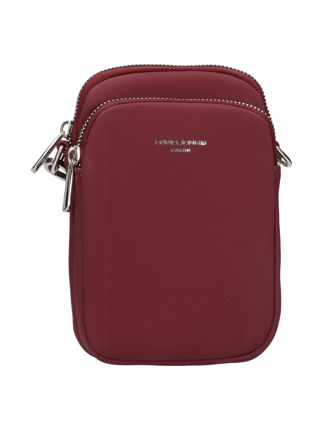 Dámská kabelka na mobil a doklady David Jones Rosia – vínová